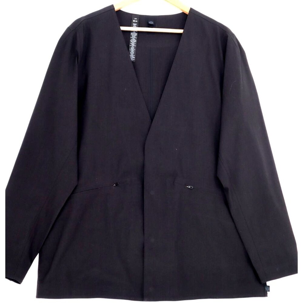 Lululemon Lab Black Jacket Minimalist Wool Blend Modern Blazer Old Money